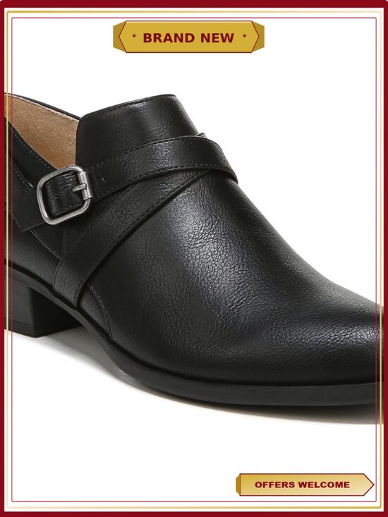 Shoes - LifeStride Women's Adley Ankle Booties with Faux Leather Upper, Slip-On Style,